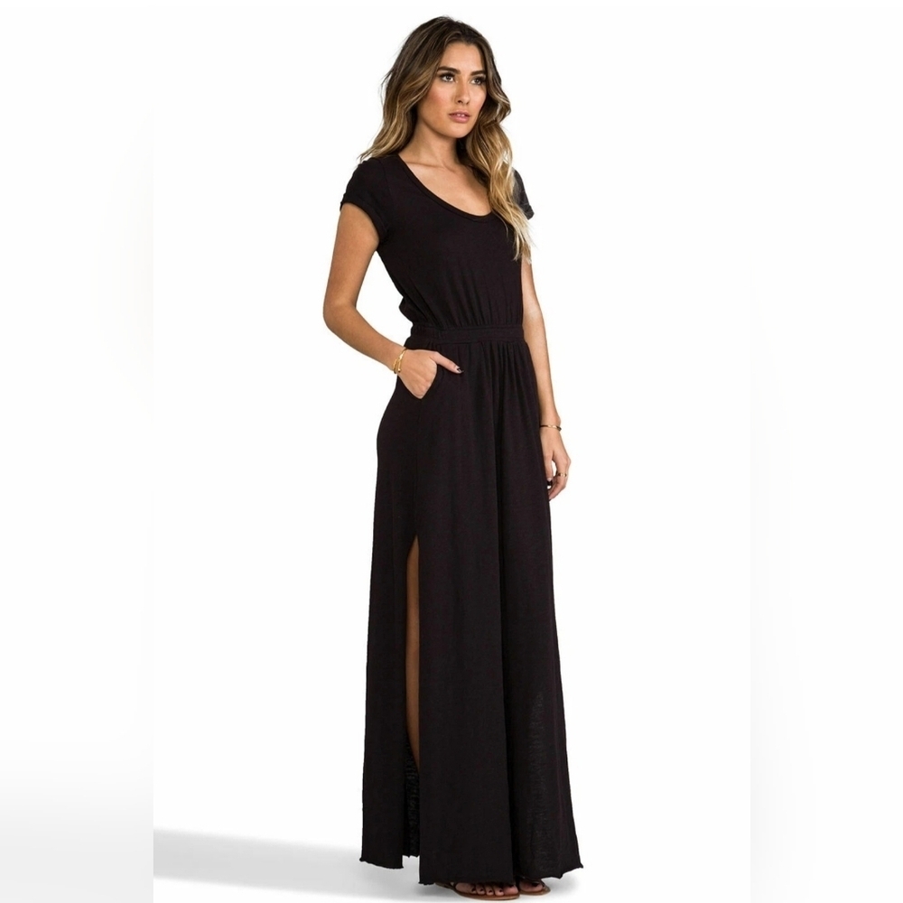 Free People FP Beach Audrina Maxi Dress Side Slit Open Back Cinch Waist XS NWT